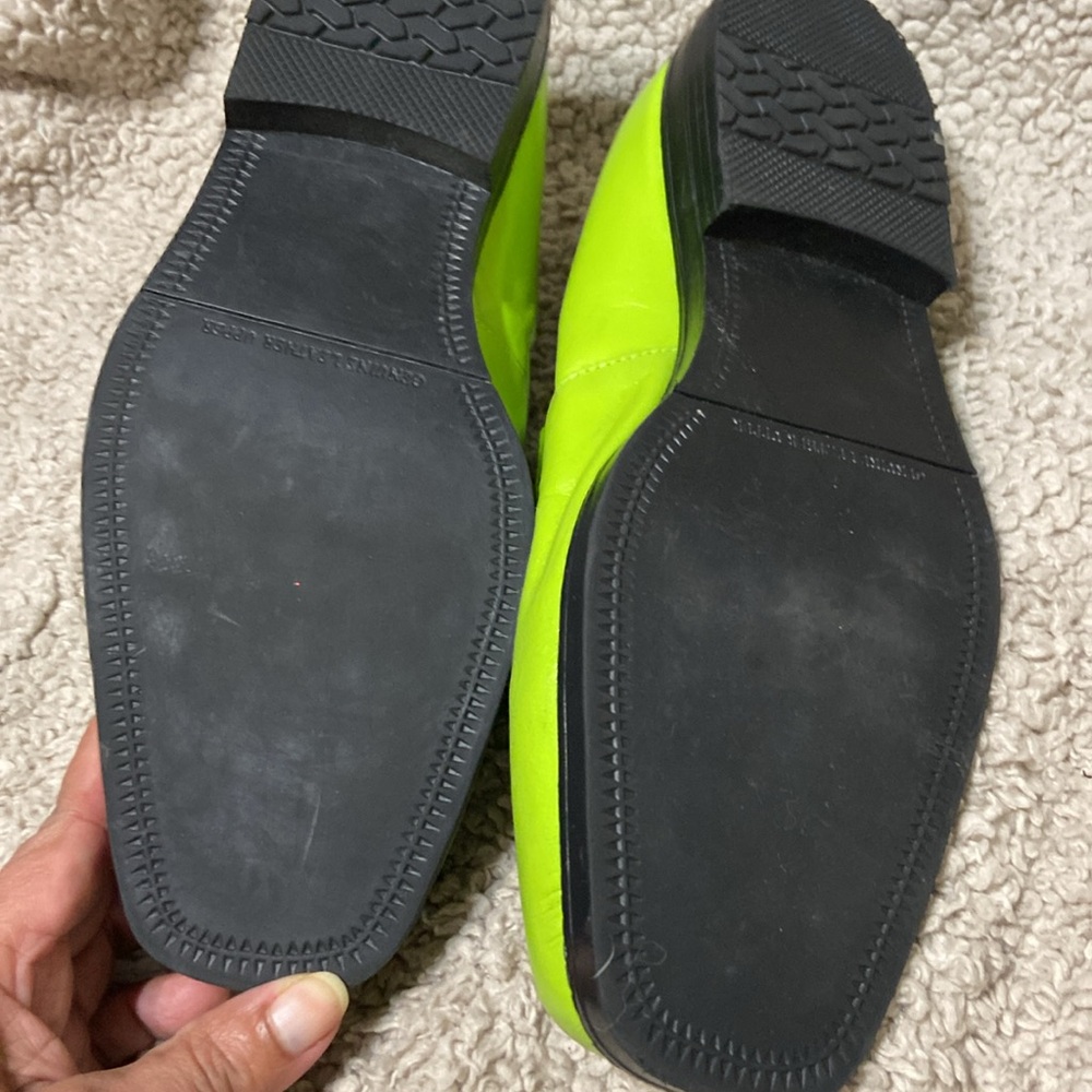 Men’s Lime Green Slip-on Loafers Giorgio Brutini 8 1/2 Leather uppers - Picture 5 of 9